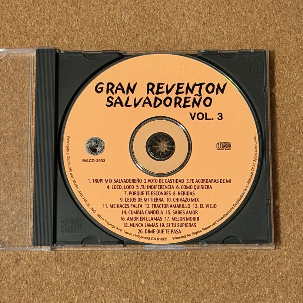 Various Artists Gran Reventon Salvadoreño Vol. 3 CD Music Art Prod. MACD-2933